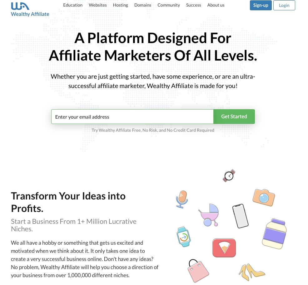 sign up to wealthy affiliate